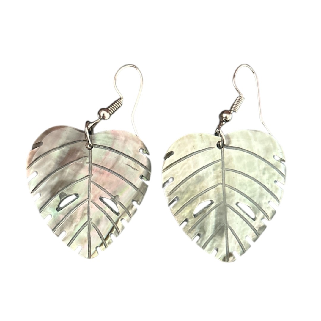 Oorbellen schelp leafs