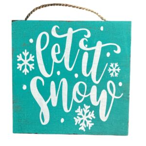 Wandbord Let it snow